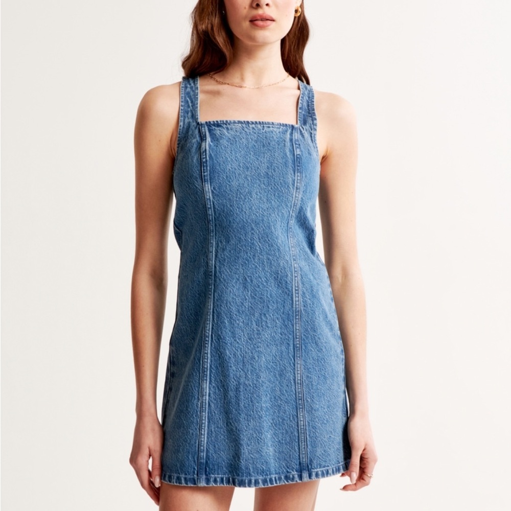 Abercrombie & Fitch Blue Sheath Mini Dress